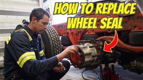 How to Replace A Wheel Seal on Semi/ Wheel Seal Leak/ Wheel。